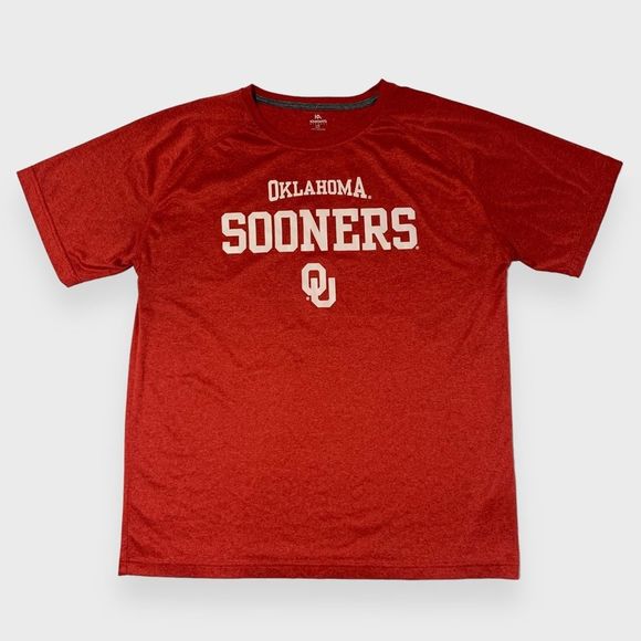 Oklahoma Sooners Shirt Red Mens Large OU Sooners Athletic - Picture 1 of 8